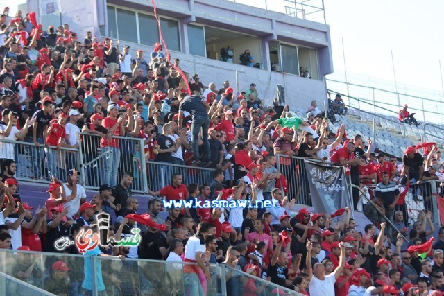 فيديو : الحسم النهائي ينتقل الى ارض الناصرة يوم الثلاثاء بعد التعادل 1-1 واكثر من 4500 مشجع ساند الفريق القسماوي 